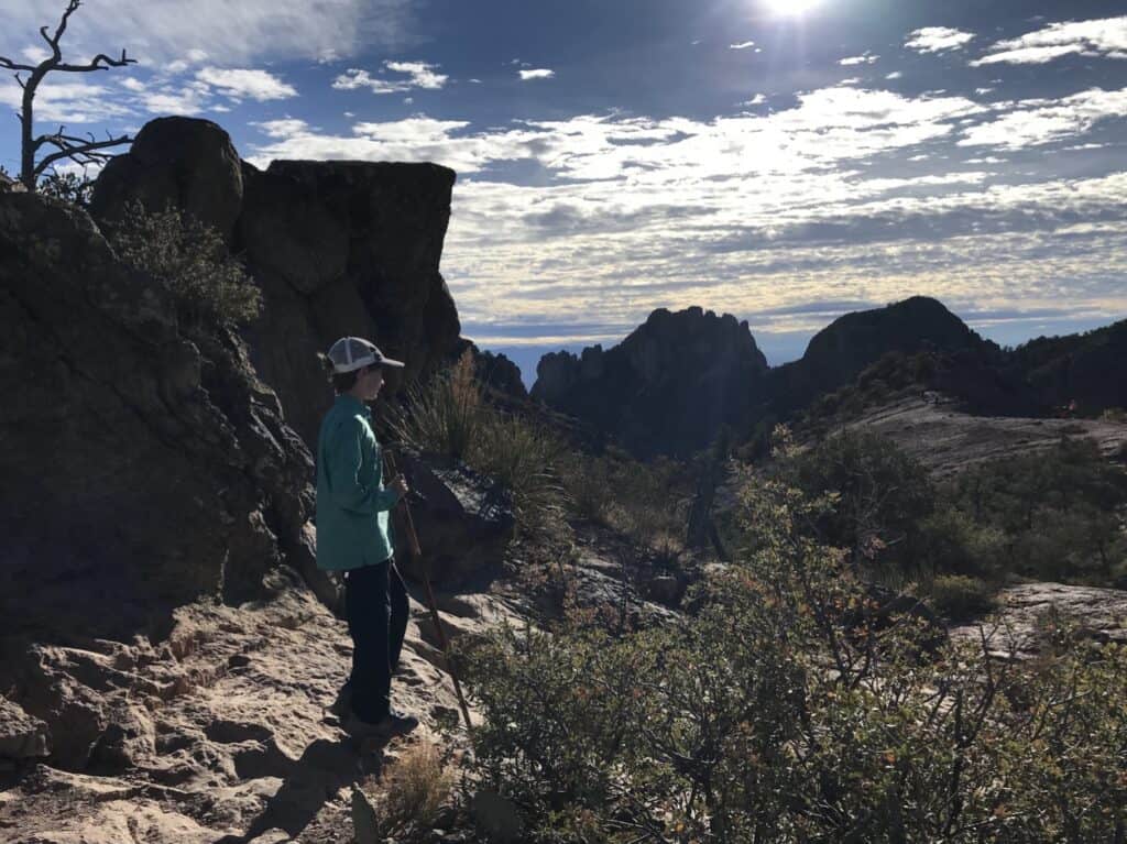 Family Hiking Lost Mine Trail