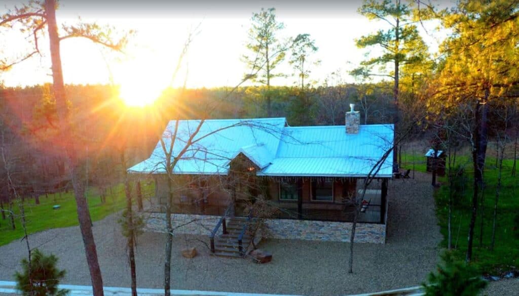 cabin with hot tub oklahoma
