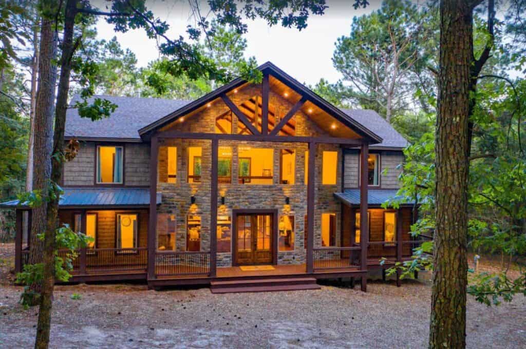 large broken bow cabins for rent with pools exterior