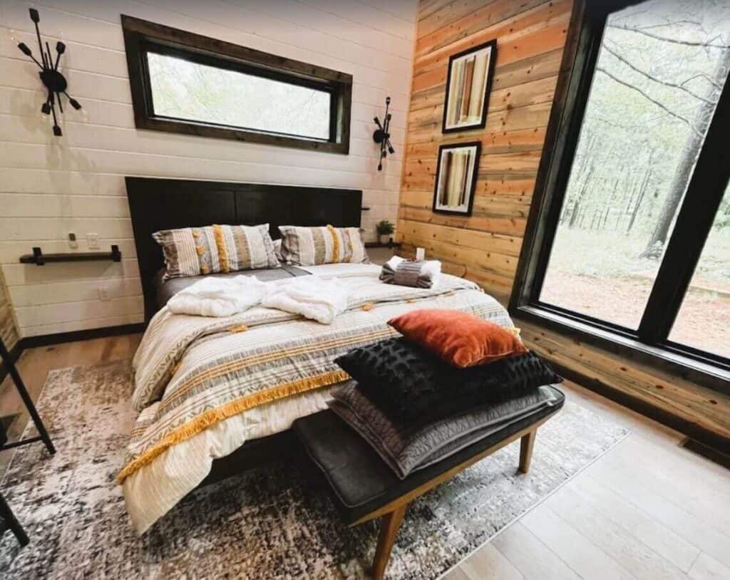 boho broken bow cabins pet friendly interior with pool access