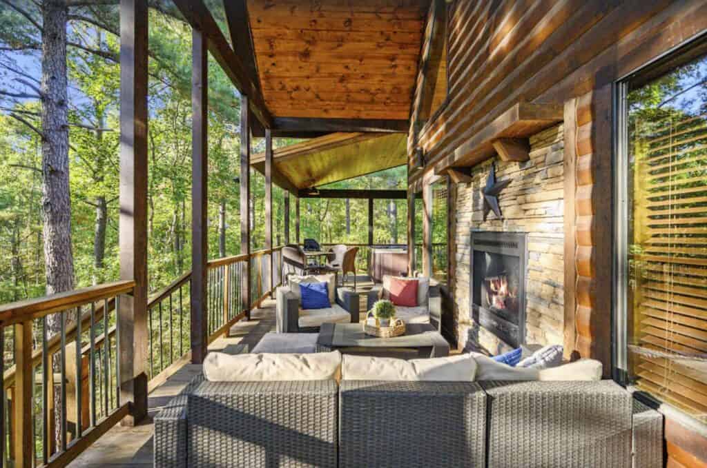 cabins in oklahoma with hot tubs